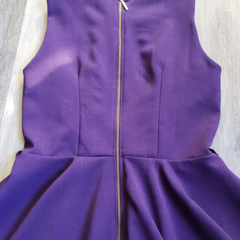 NWT WINE SKATER DRESS MADE IN LONDON - Picture 12 of 13